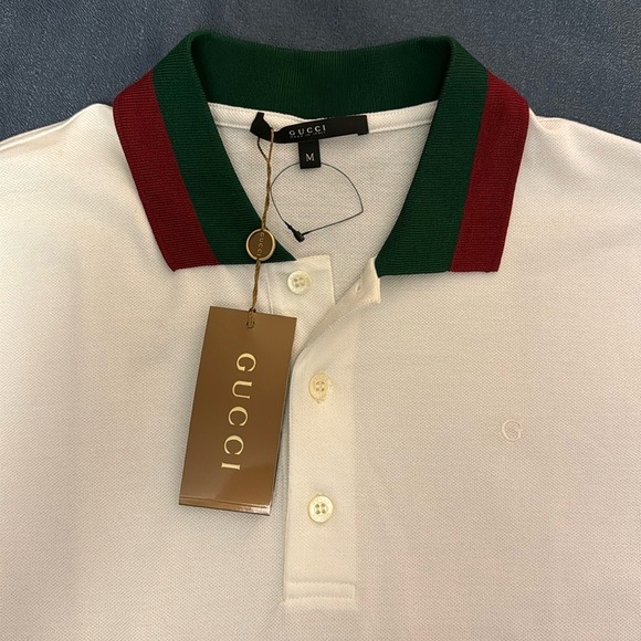 Gucci Other - Brand new with Tags GUCCI White Polo Shirt For Men Size Medium